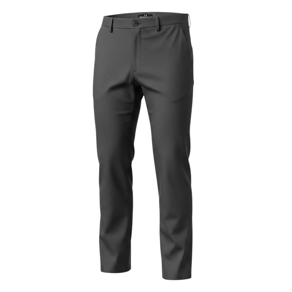 Grand Slam Golf Men's Performance Pants Gray 34x32 Stretch Flat Front